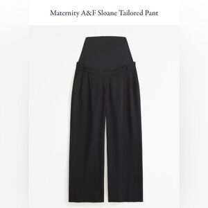 Abercrombie & Fitch Maternity Sloane Wide Leg Trouser Pants
